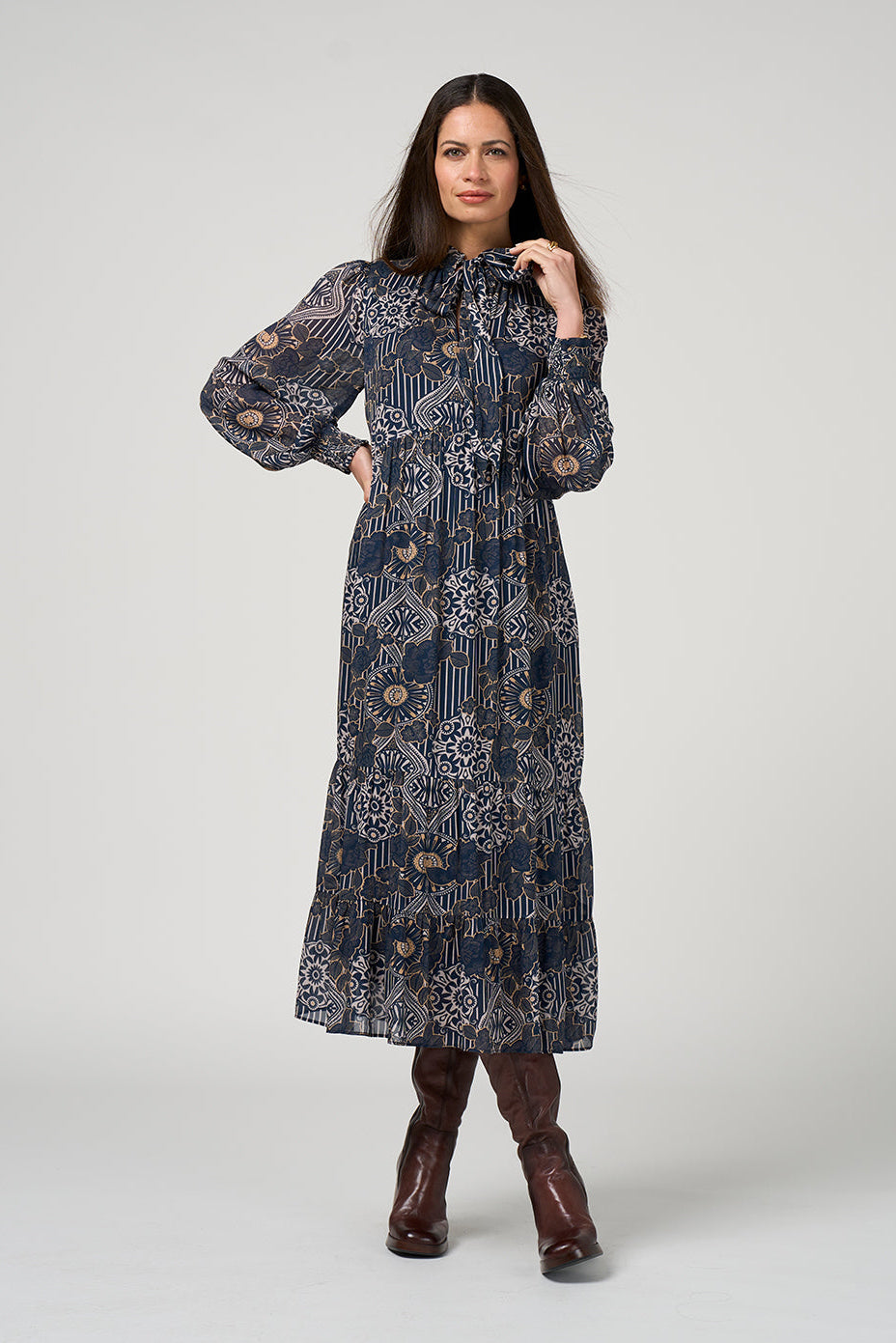 LOOBIES STORY HALCYON MIDI DRESS  - THE VOGUE STORE