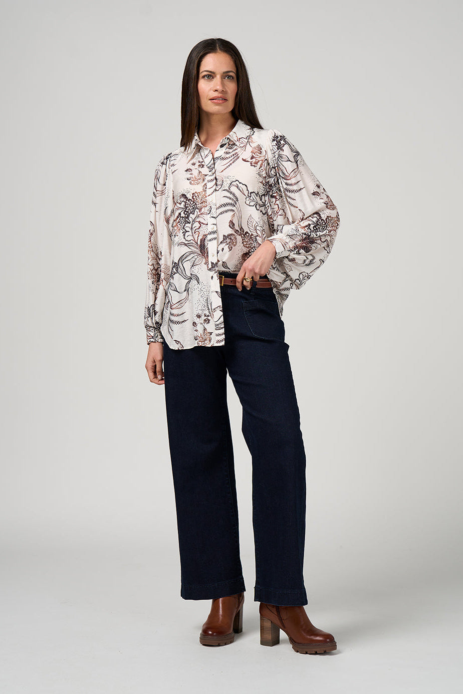 LOOBIE'S STORY OPULENCE SHIRT - WINTER WHITE - THE VOGUE STORE