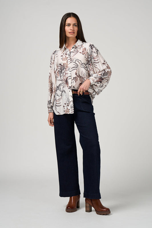LOOBIE'S STORY OPULENCE SHIRT - WINTER WHITE - THE VOGUE STORE
