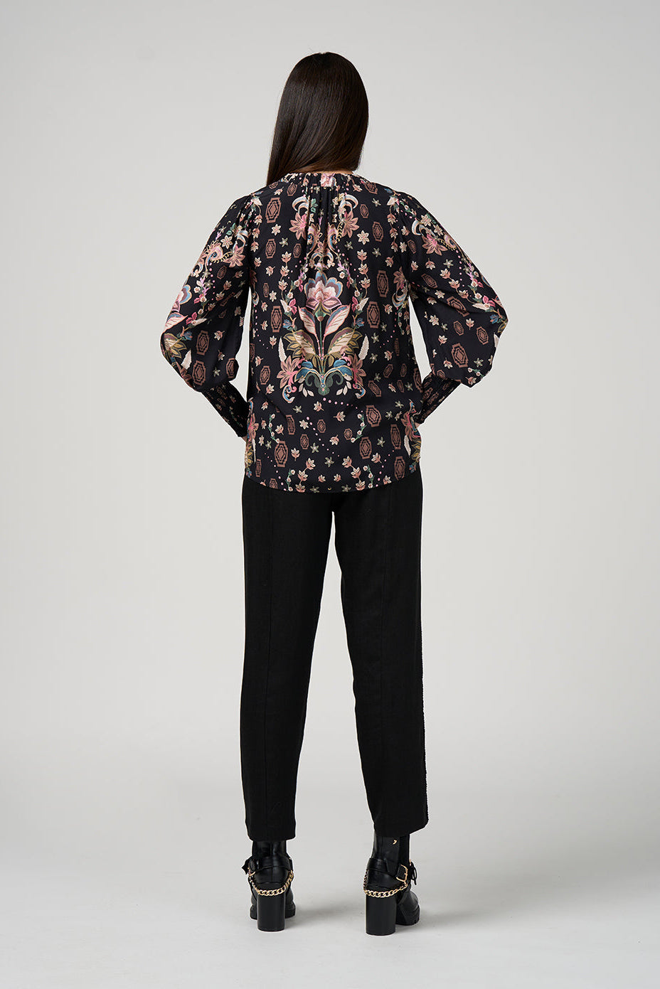 LOOBIES STORY ANTOINETTE BLOUSE - BLACK - THE VOGUE STORE
