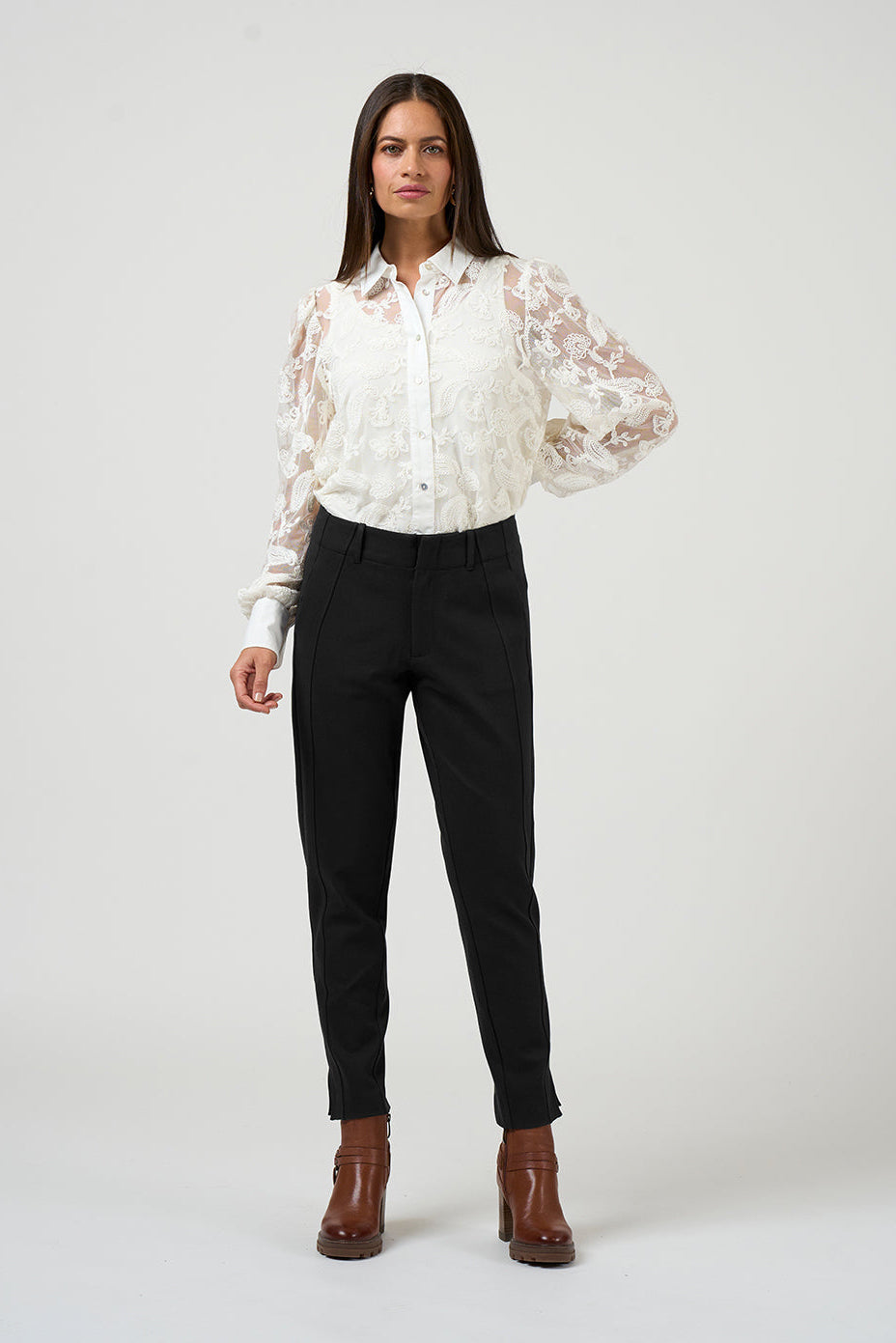 LOOBIES STORY BRYNN PANT - BLACK - THE VOGUE STORE