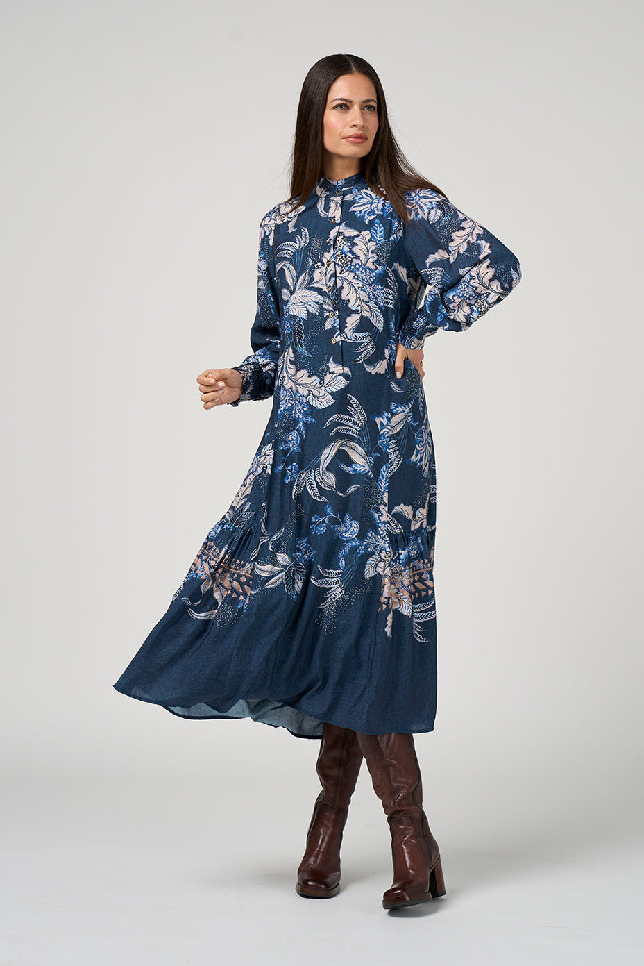 LOOBIES STORY CASELLA MIDI DRESS   - THE VOGUE STORE