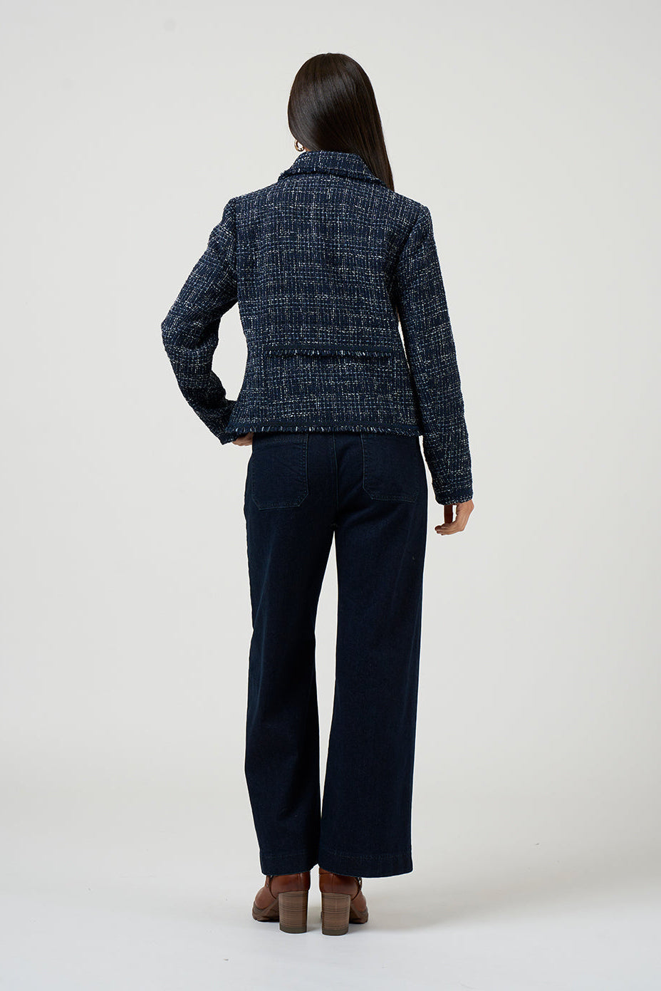 LOOBIES STORY INEZ JACKET - INDIGO MULTI - THE VOGUE STORE