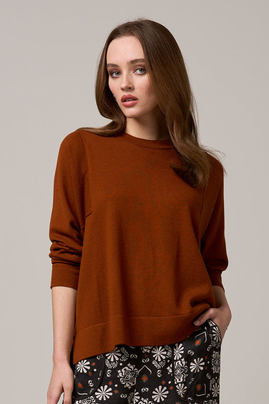 LOOBIES STORY ZARAH SWEATER - TAN - THE VOGUE STORE