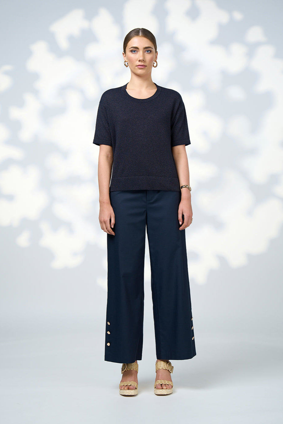 LOOBIES STORY MICA TEE - INDIGO - THE VOGUE STORE