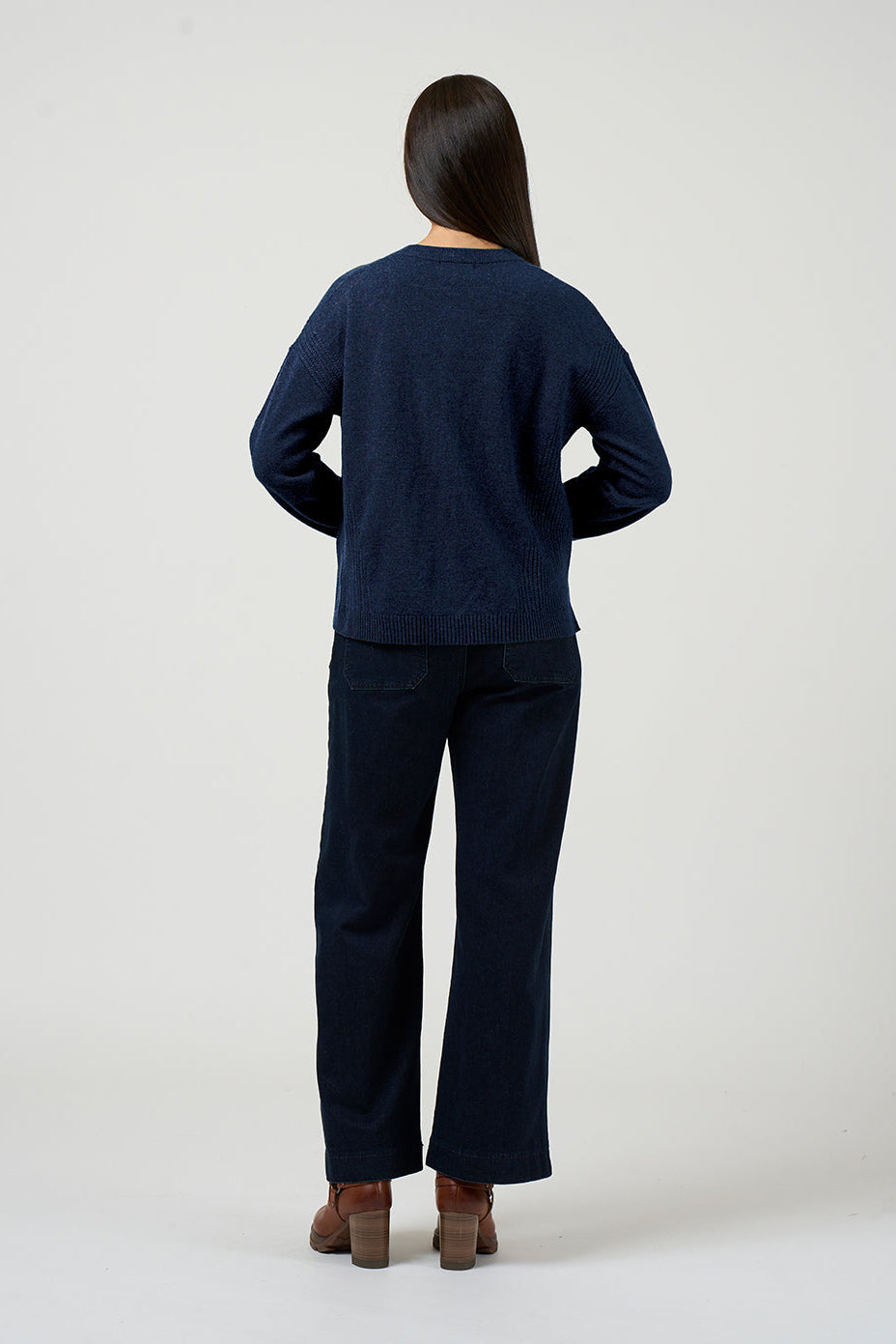 LOOBIES STORY ODETTE CARDI - DENIM - THE VOGUE STORE 