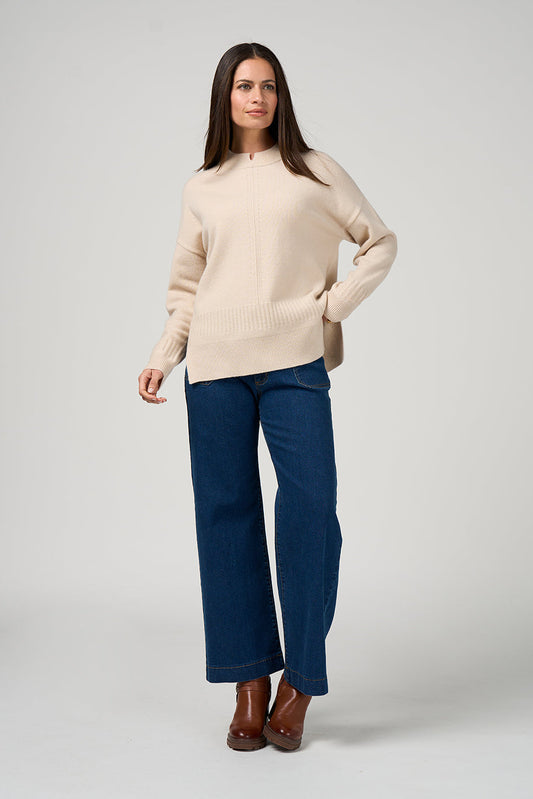 LOOBIES STORY SIA SWEATER - BONE - THE VOGUE STORE