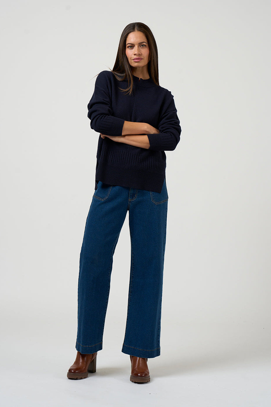 LOOBIES STORY SIA SWEATER - INDIGO - THE VOGUE STORE