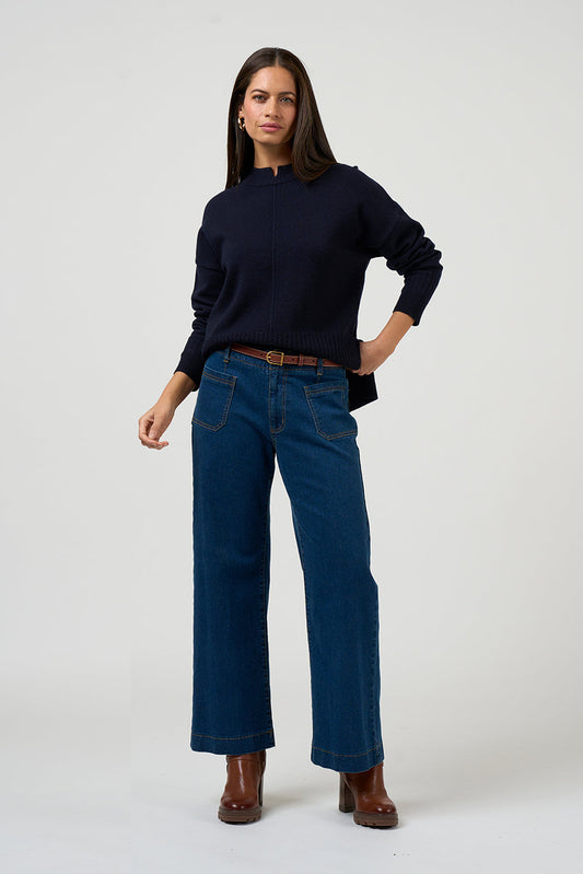 LOOBIES STORY SIA SWEATER - INDIGO - THE VOGUE STORE