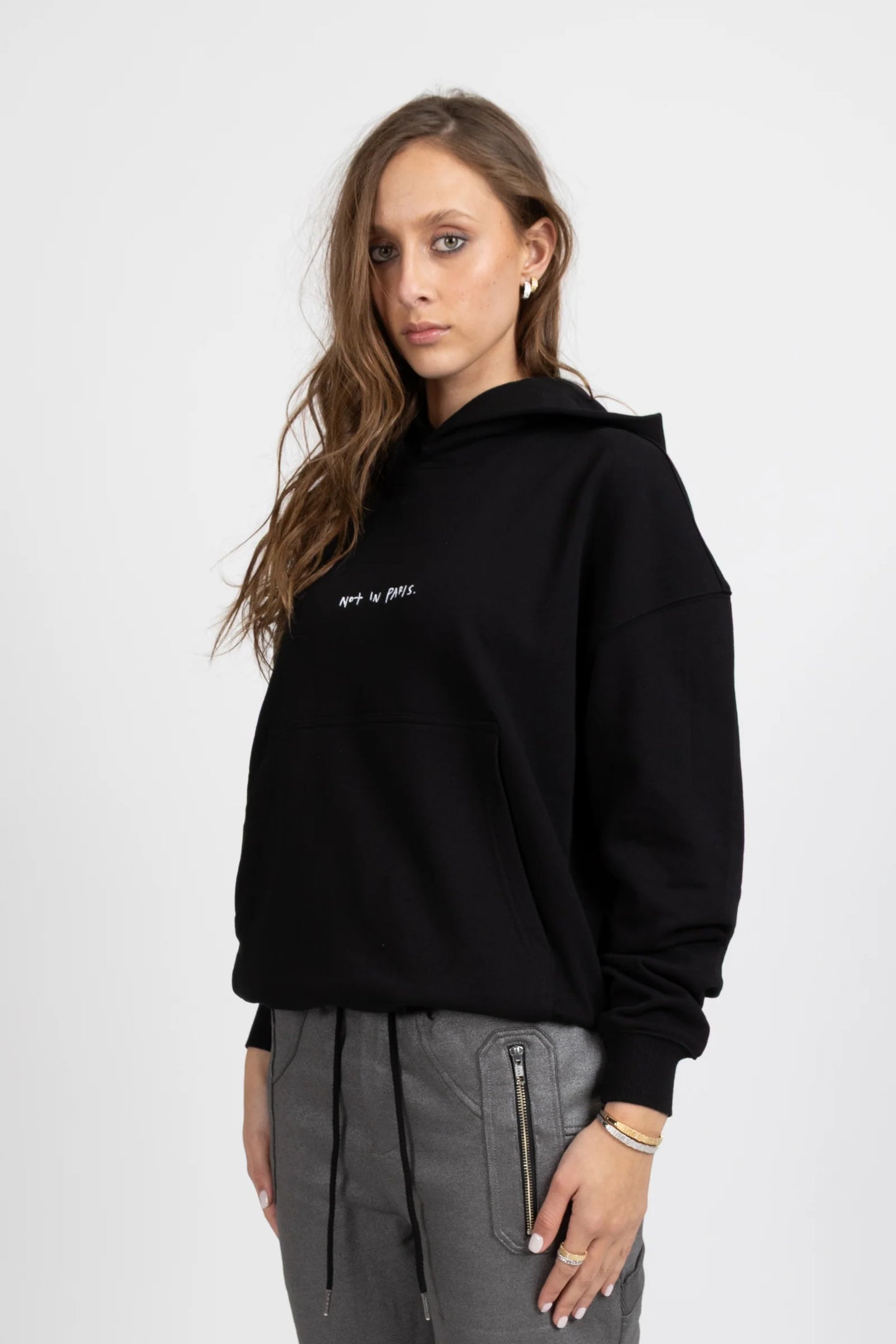 FEDERATION LATELY HOOD NOT PARIS - BLACK - THE VOGUE STORE