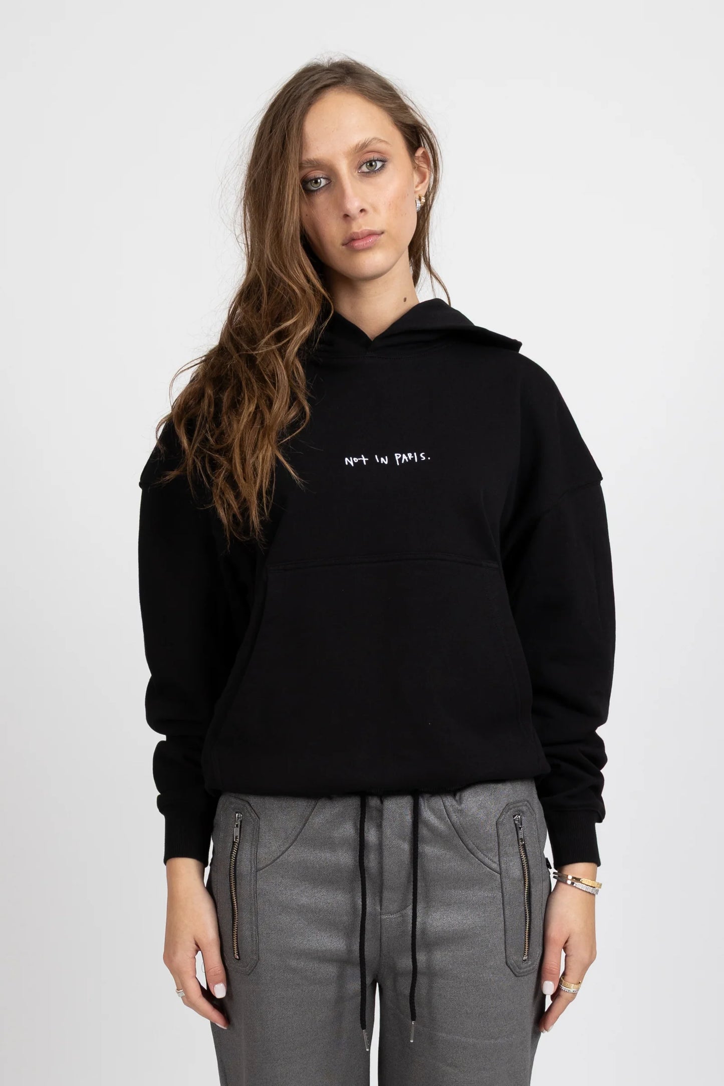 FEDERATION LATELY HOOD NOT PARIS - BLACK - THE VOGUE STORE