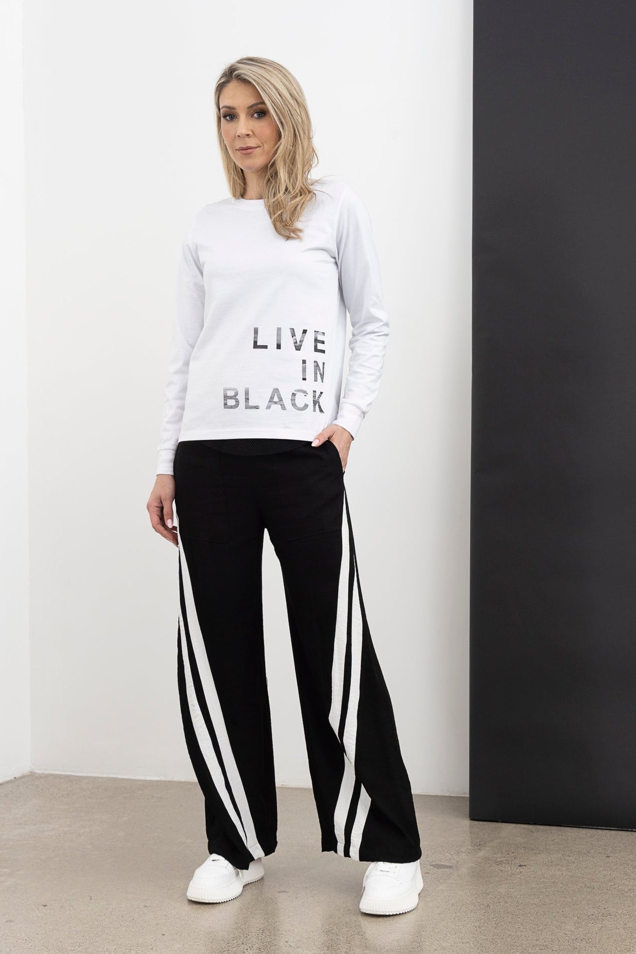 STYLE X LAB LIVE IN PANT - BLACK - THE VOGUE STORE