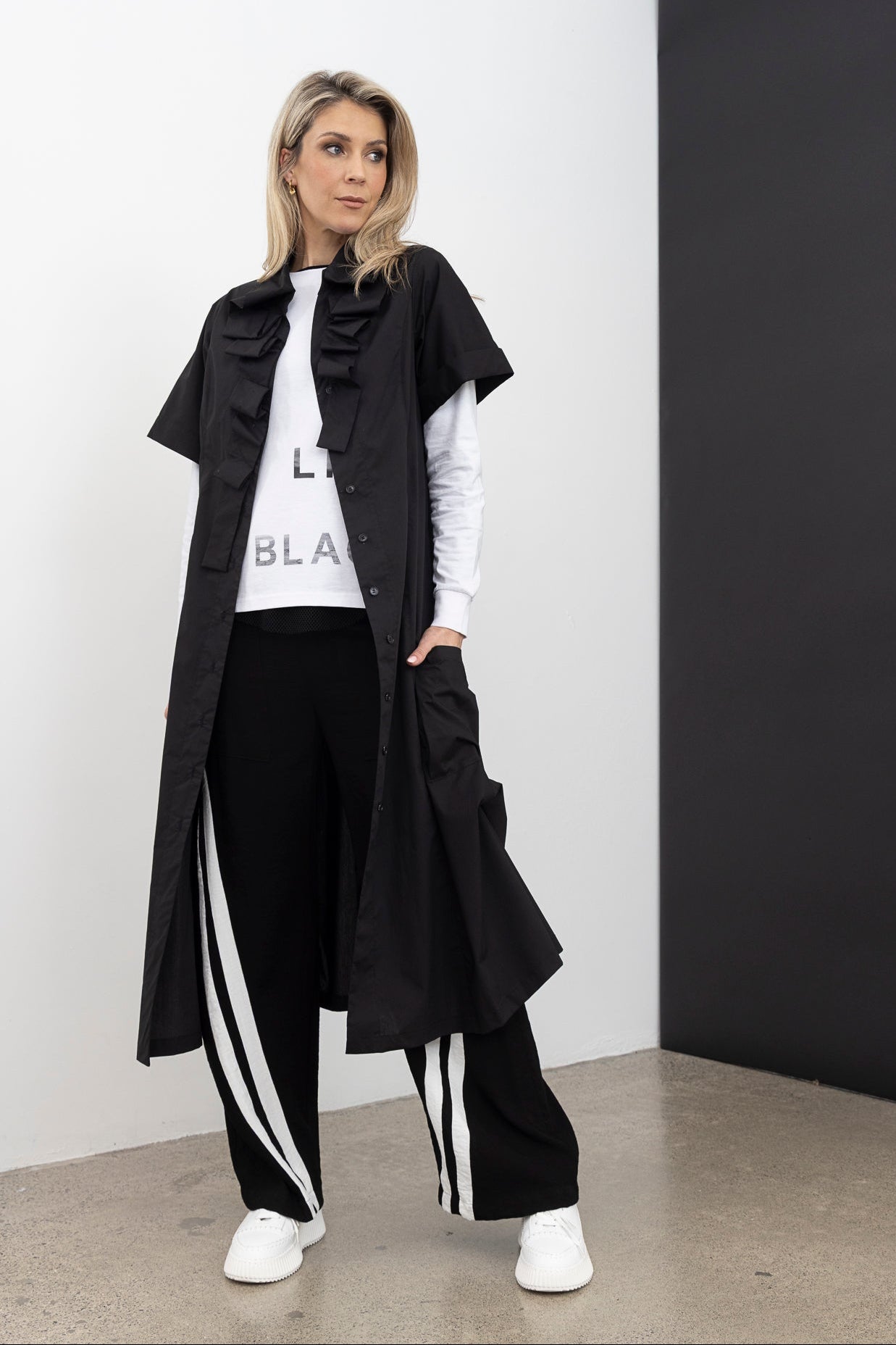 STYLE X LAB LIVE IN PANT - BLACK - THE VOGUE STORE