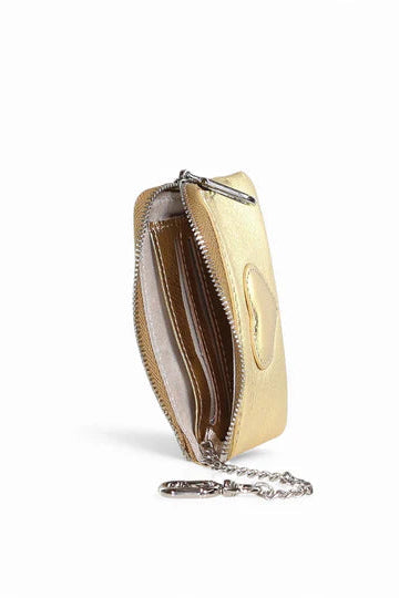 MINX LOVE ME COIN & CARD PURSE - GOLD - THE VOGUE STORE