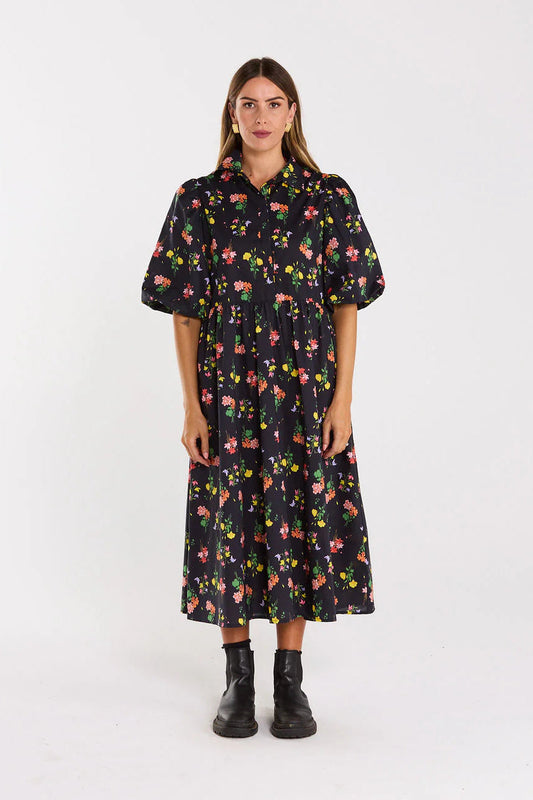 THING THING LUCINDA DRESS - VIVID NOIR - THE VOGUE STORE