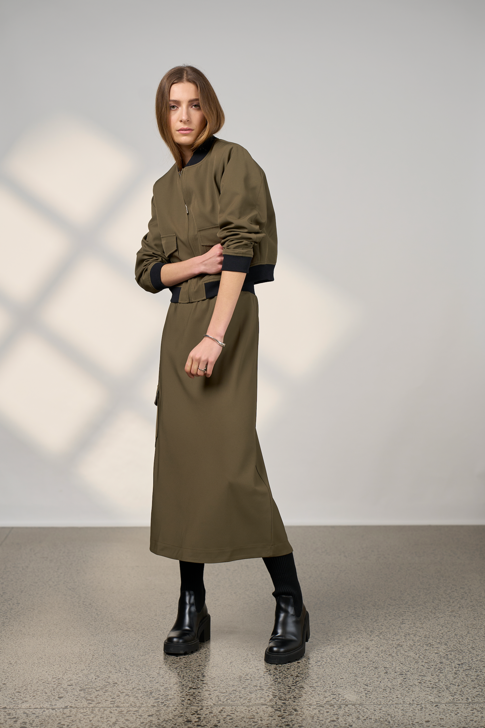 MADLY SWEETLY CAVALRY JACKET - KHAKI - THE VOGUE STORE