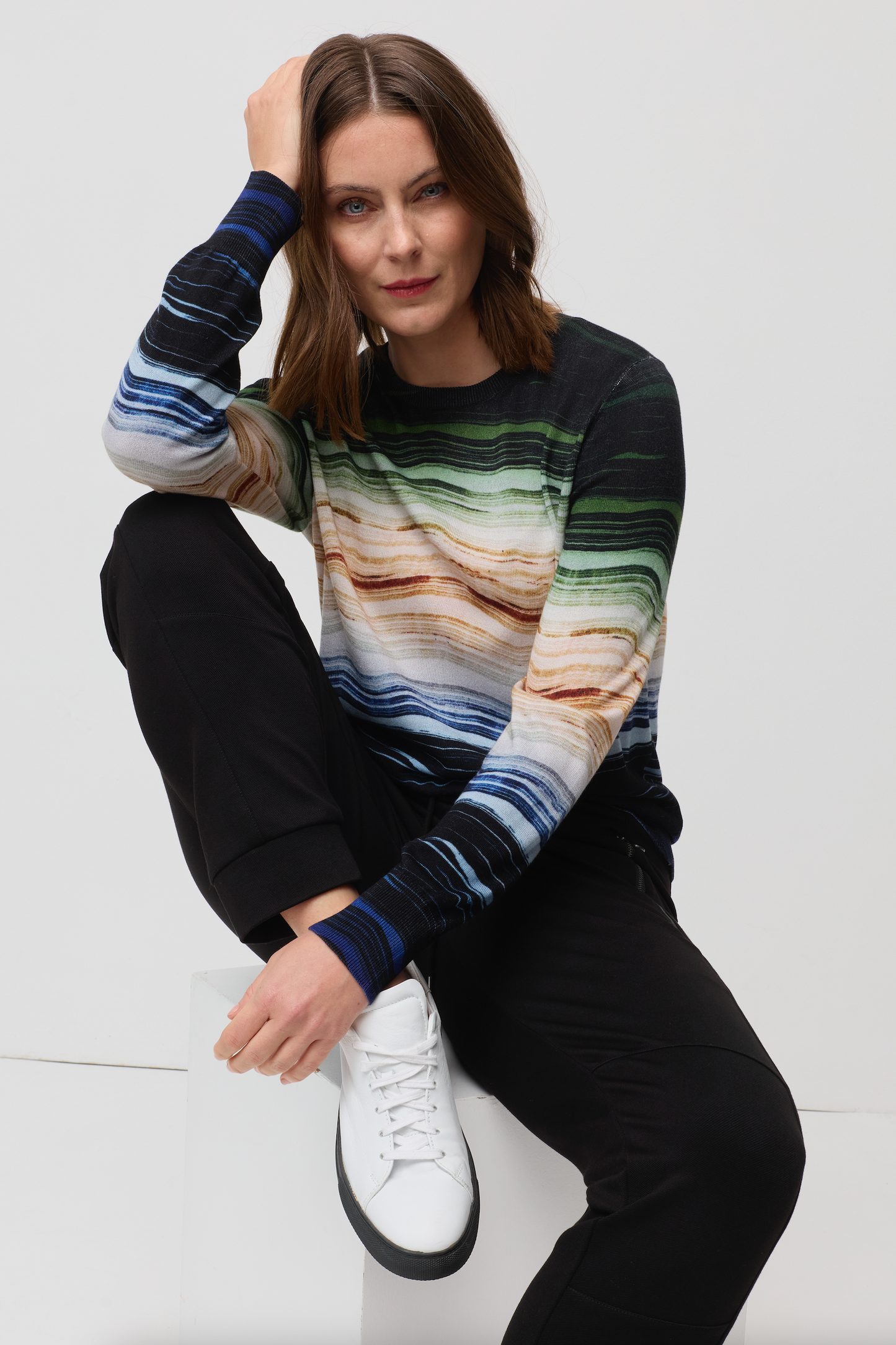 MARCO POLO AFTERNOON SHADOWS KNIT - AFTERNOON SHADOWS - THE VOGUE STORE