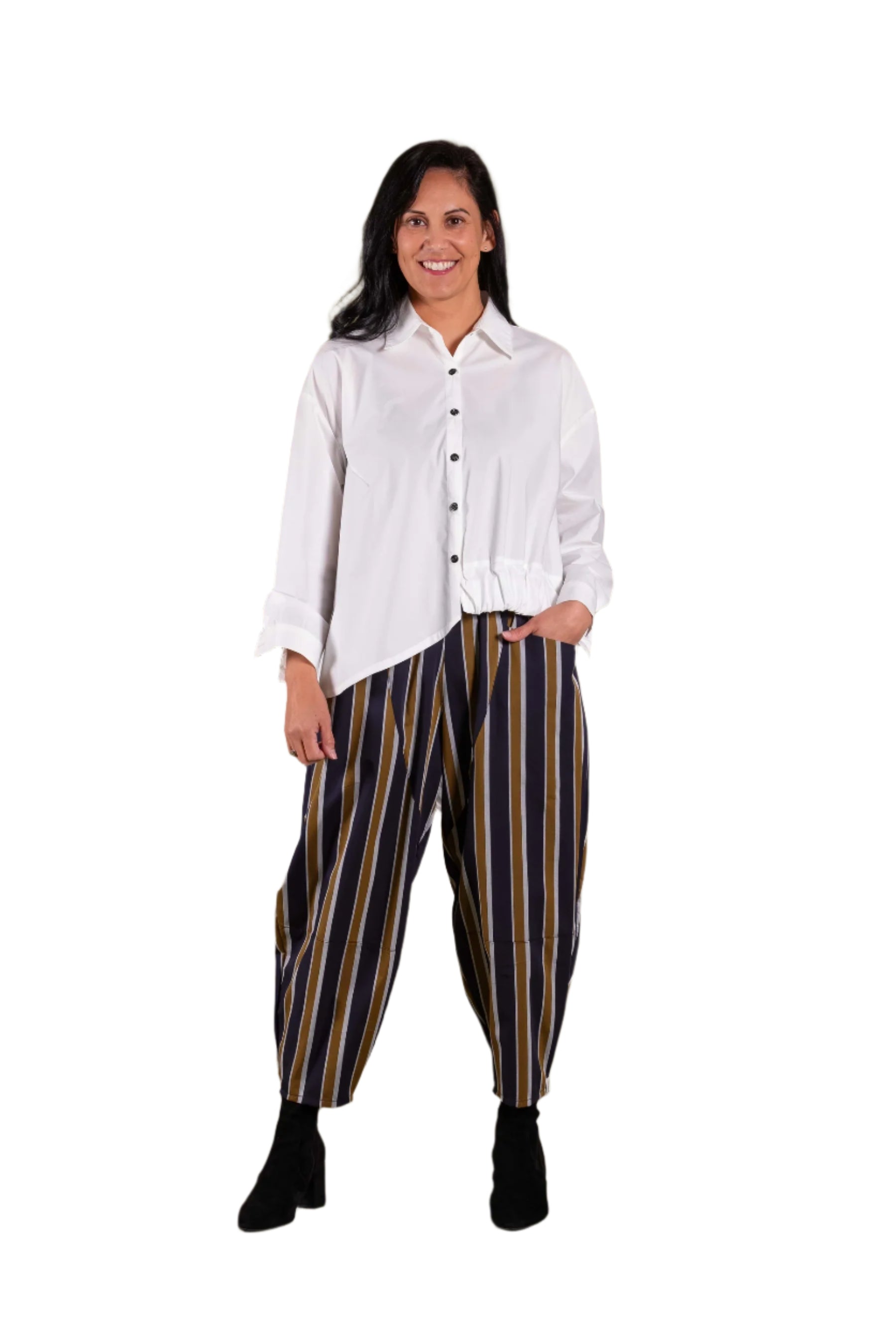 DEEANNE HOBBS UTAH SHIRT - WHITE - THE VOGUE STORE