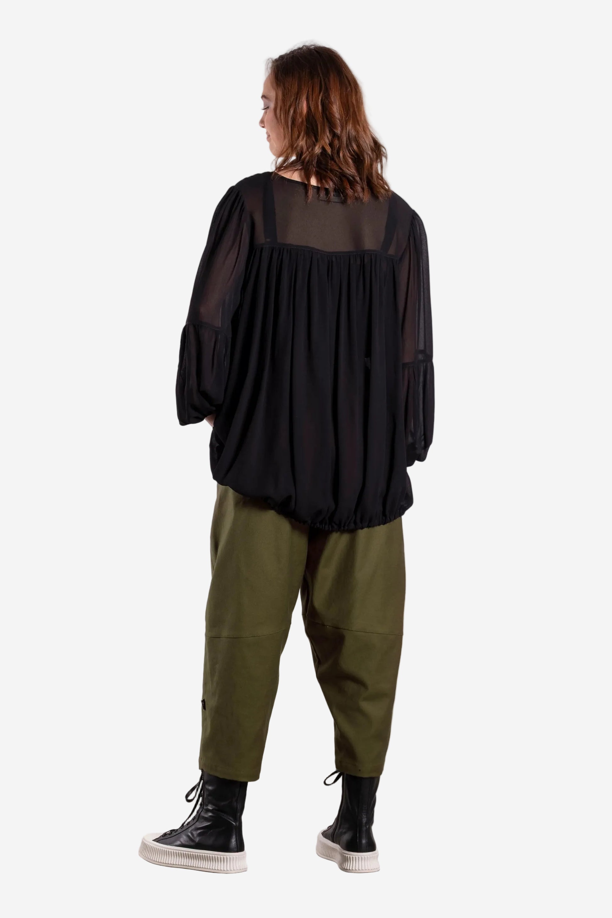 DEEANNE HOBBS DIRECTION PANTS - BAY LEAF - THE VOGUE STORE