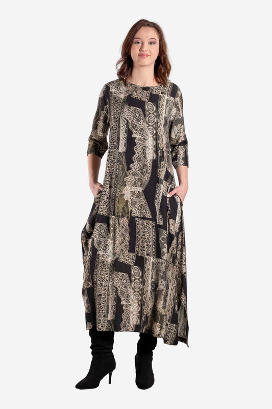DEEANNE HOBBS SIENNE DRESS - HERITAGE LACE - THE VOGUE STORE