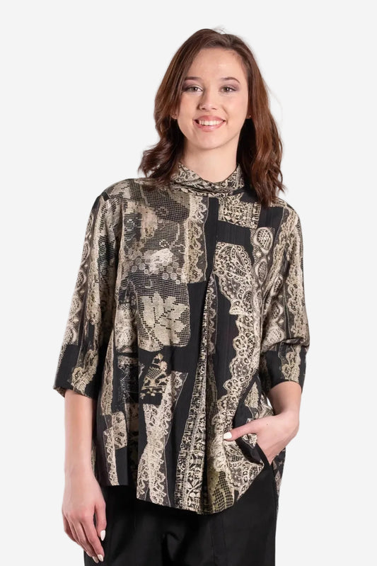 DEEANNE HOBBS GELATO TOP - HERITAGE LACE - THE VOGUE STORE
