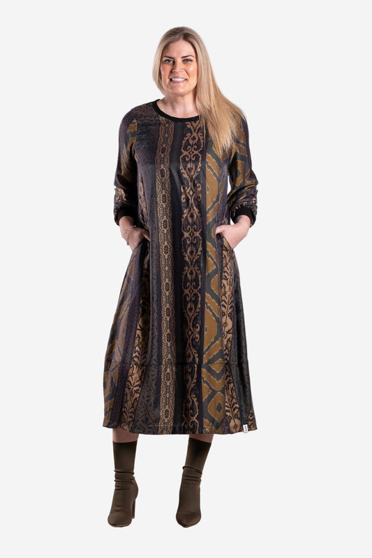 DEEANNE HOBBS CONNECTON DRESS - DESERT PANELS - THE VOGUE STORE