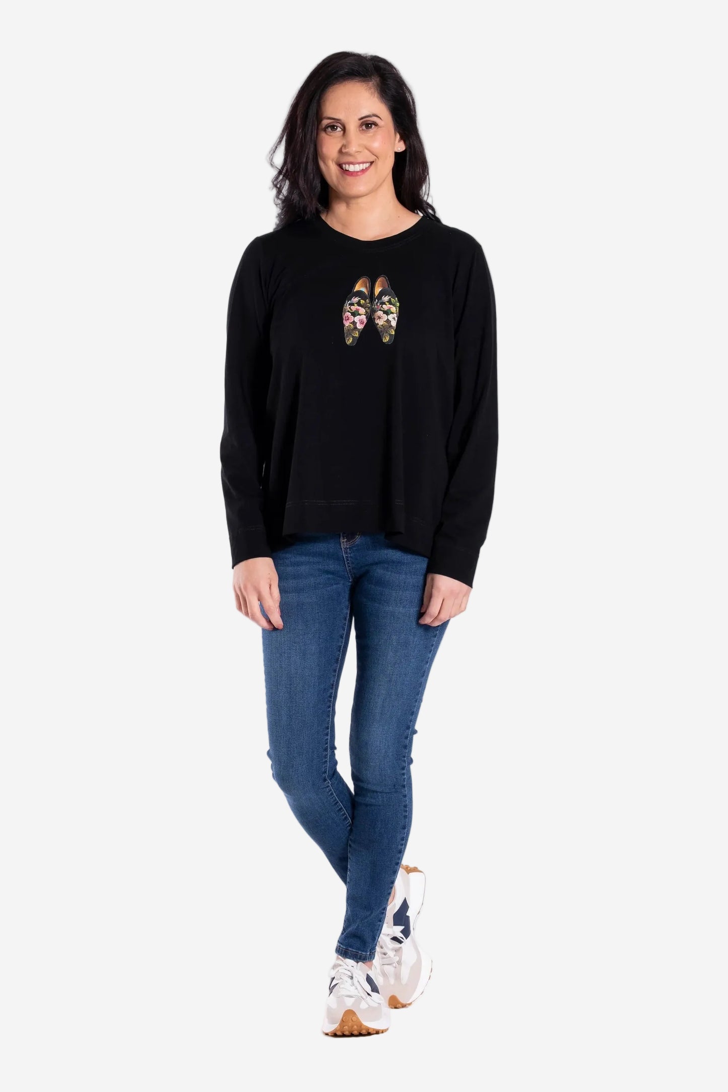 JELLICOE BASIC TEE - NOIR SHOES - THE VOGUE STORE