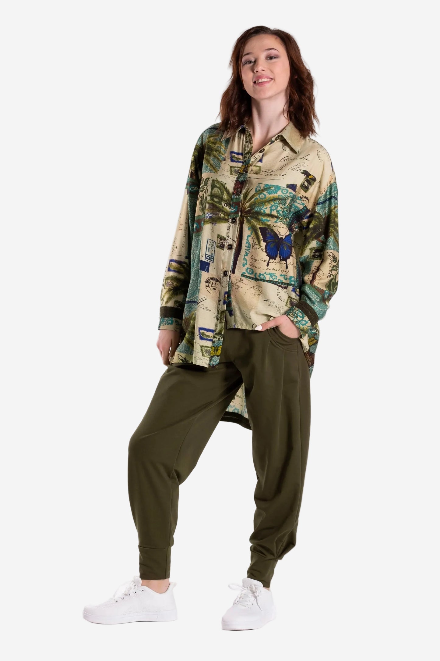 JELLICOE PROFESSOR SHIRT - POSTAGE PRINT - THE VOGUE STORE