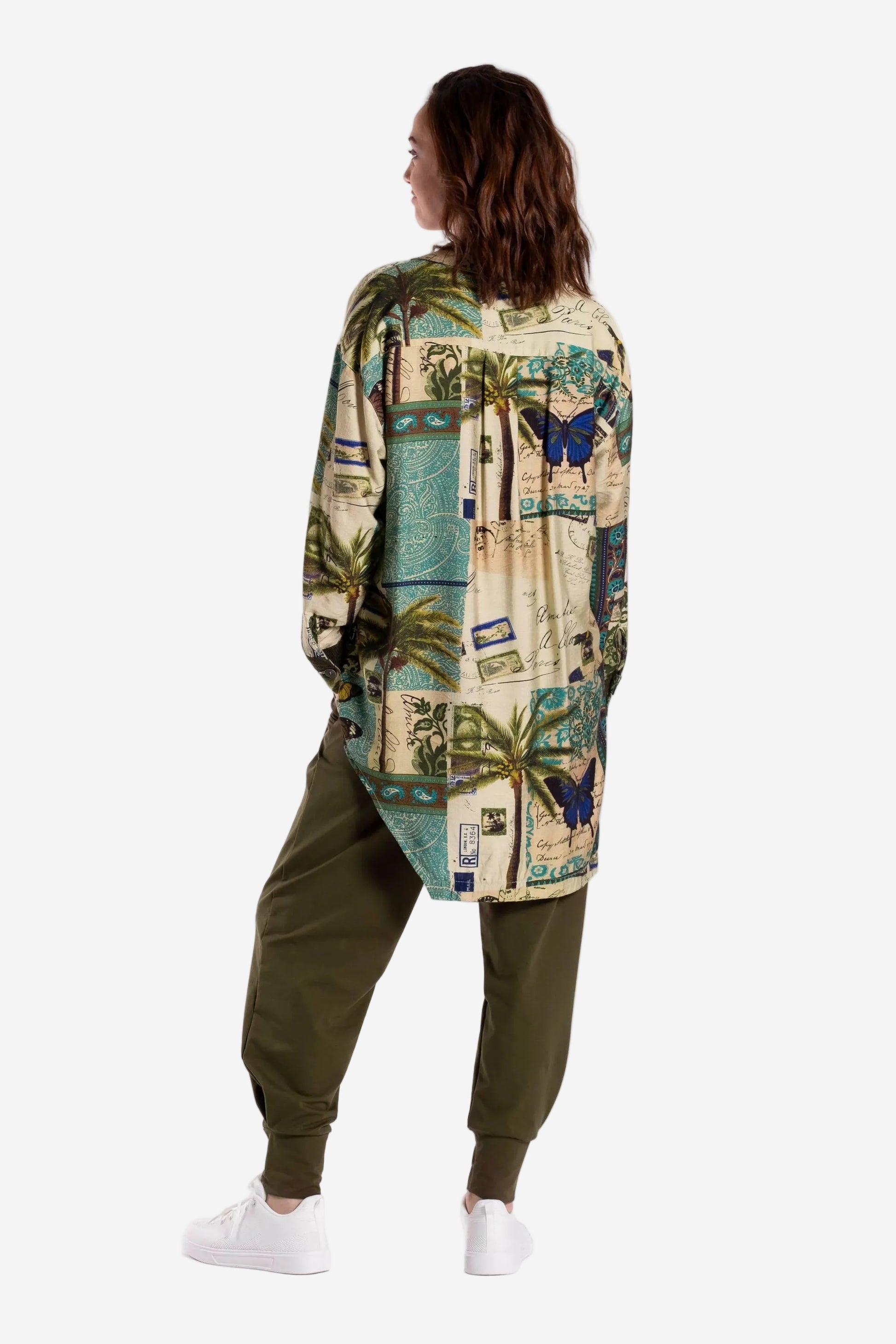 JELLICOE PROFESSOR SHIRT - POSTAGE PRINT - THE VOGUE STORE
