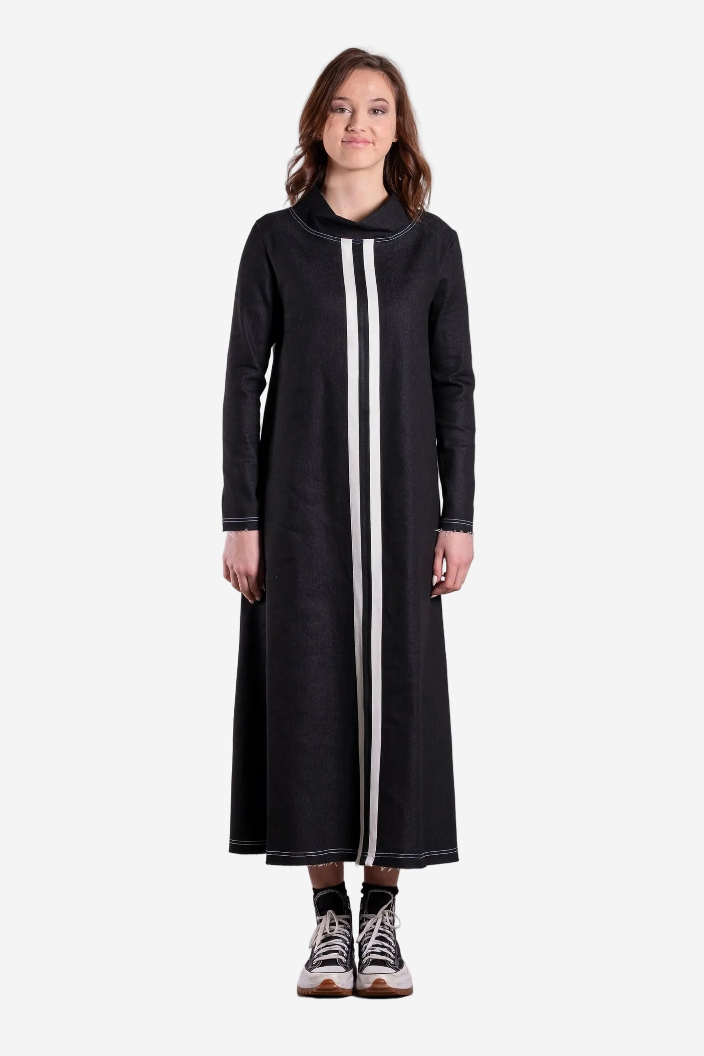 DEEANNE HOBBS RESULT DRESS - URBAN COAL - THE VOGUE STORE