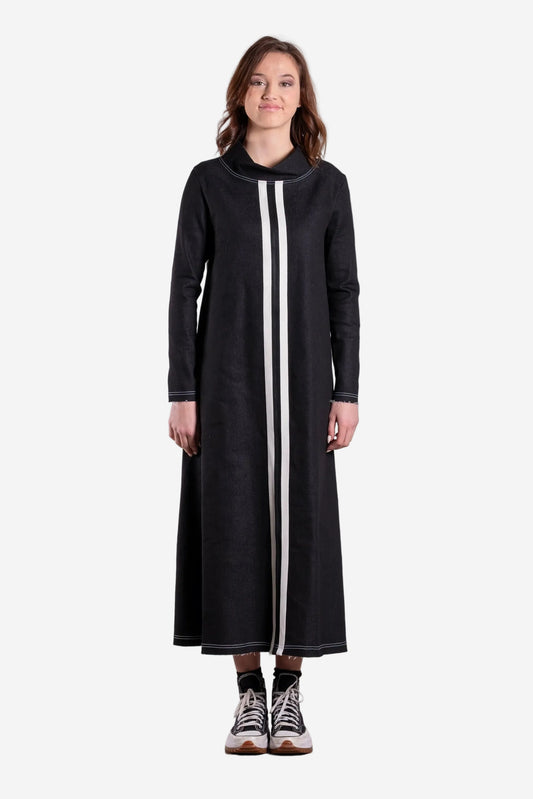 DEEANNE HOBBS RESULT DRESS - URBAN COAL - THE VOGUE STORE