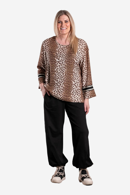 DEEANNE HOBBS ZEFER TOP - LEOPARD LUX - THE VOGUE STORE