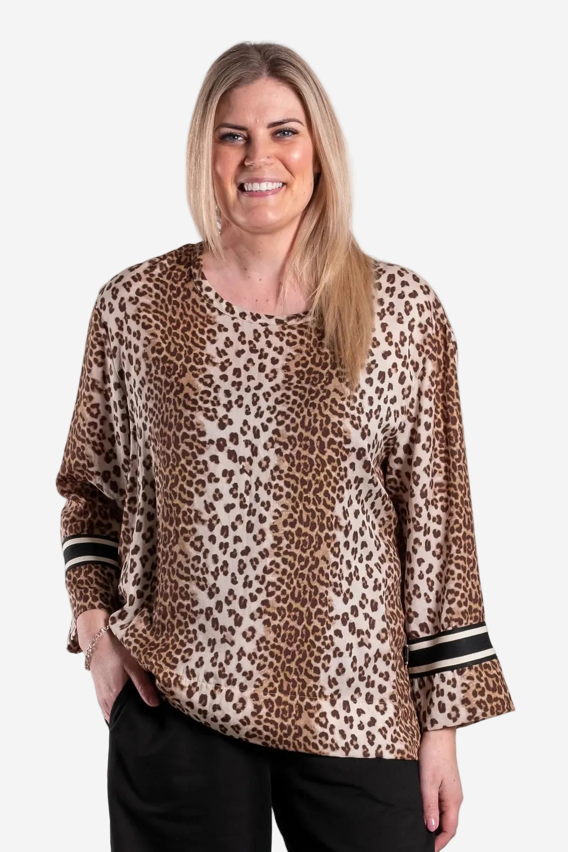 DEEANNE HOBBS ZEFER TOP - LEOPARD LUX - THE VOGUE STORE