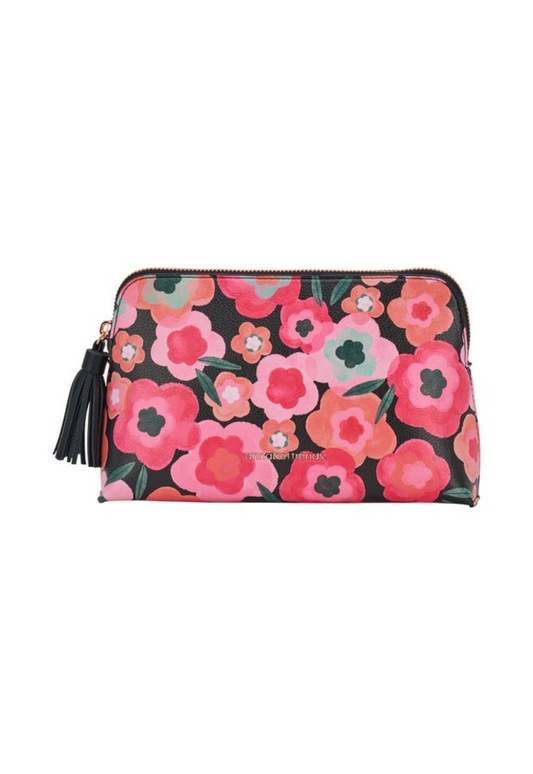 MAY TIME VANITY BAG MEDIUM - MIDNIGHT BLOOMS - THE VOGUE STORE