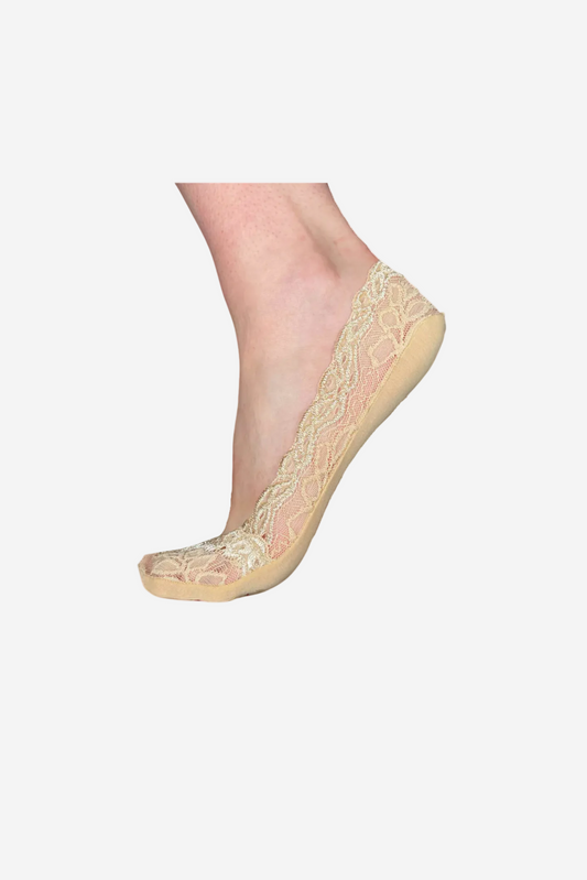 MINX LACE SOCKETTE - NUDE - THE VOGUE STORE