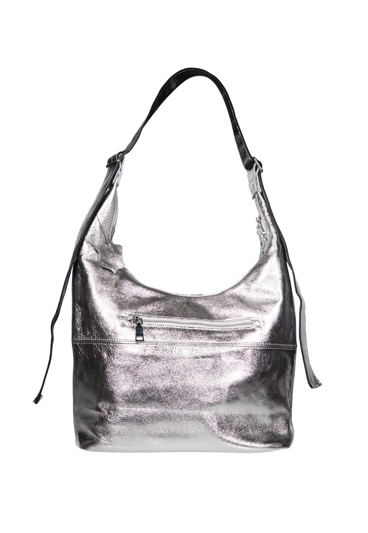 MINX SLOUCH BAG - SILVER - THE VOGUE STORE