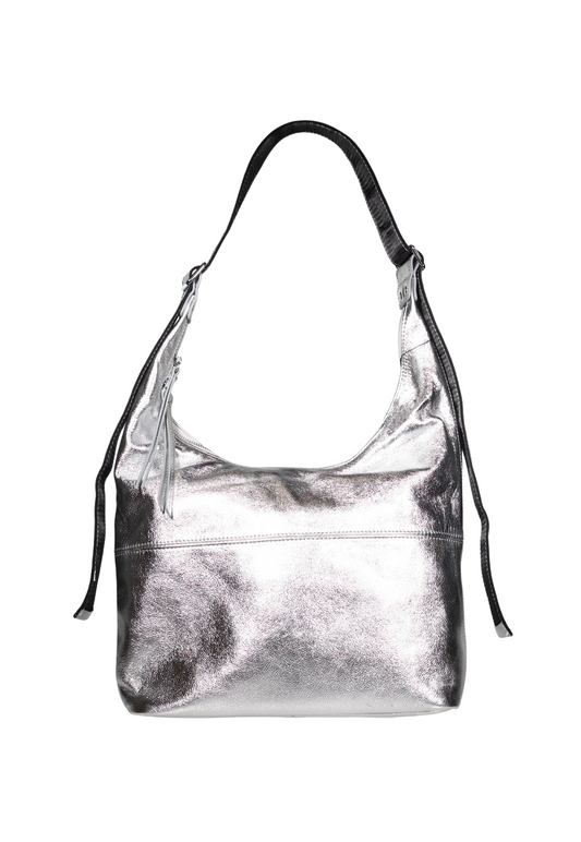 MINX SLOUCH BAG - SILVER - THE VOGUE STORE