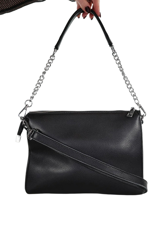 MINX THE GETAWAY BAG - BLACK SMALL MILLED - THE VOGUE STORE