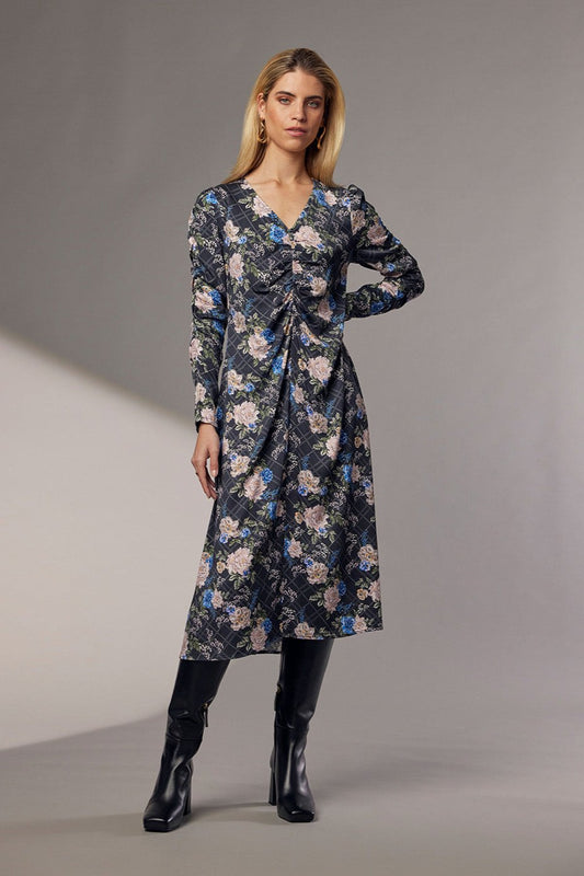 MADLY SWEETLY ROSIE POSIE MIDI DRESS - WILDROSE