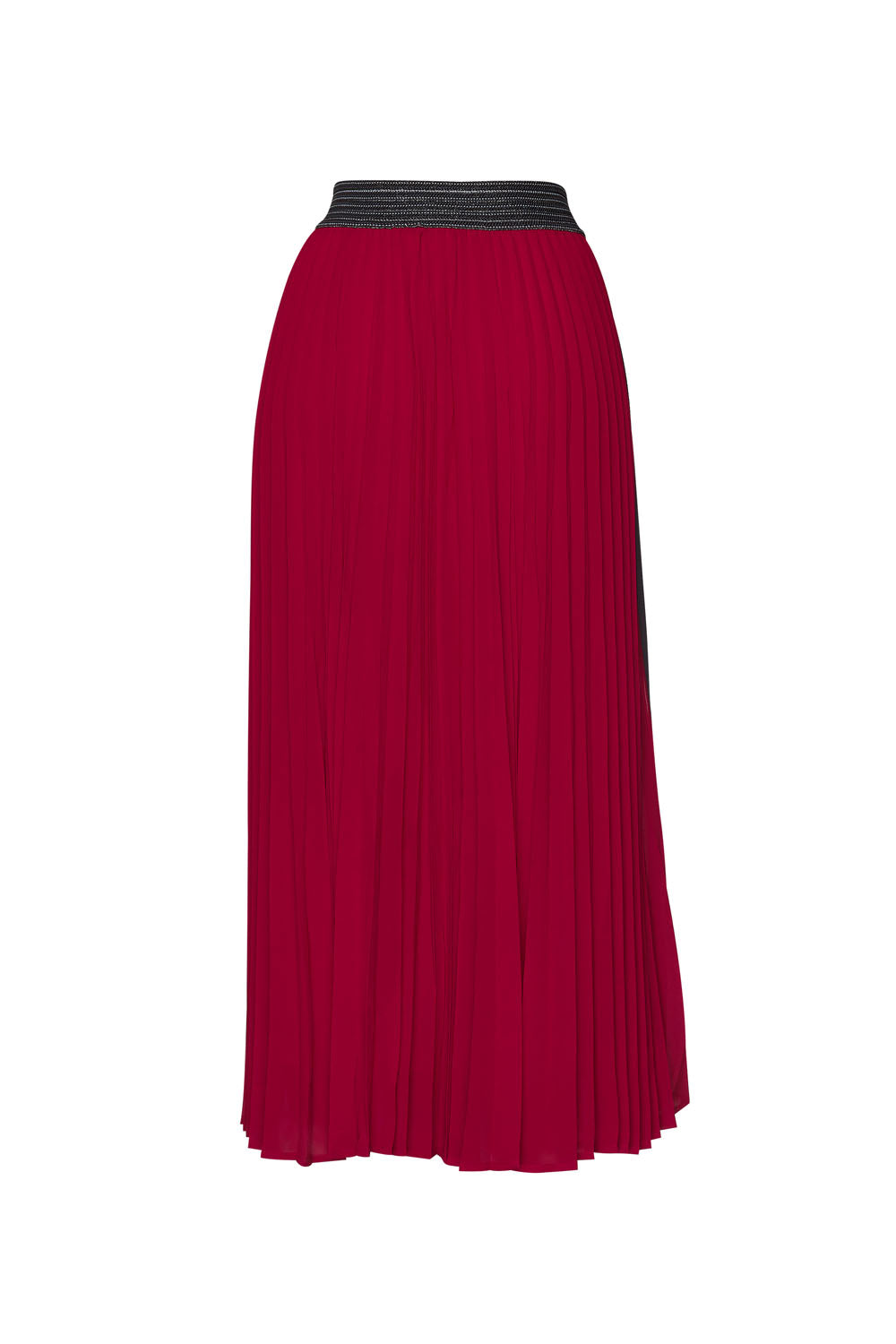 MADLY SWEETLY JUST PLEAT IT SKIRT - SCARLET - THE VOGUE STORE