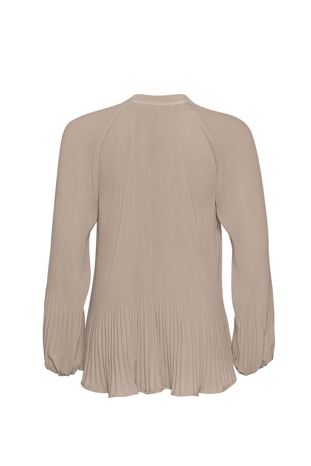 MADLY SWEETLY JUST PLEAT IT TOP - TAUPE - THE VOGUE STORE