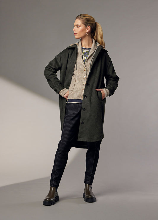 MADLY SWEETLY SUPREME COAT - OLIVE - THE VOGUE STORE