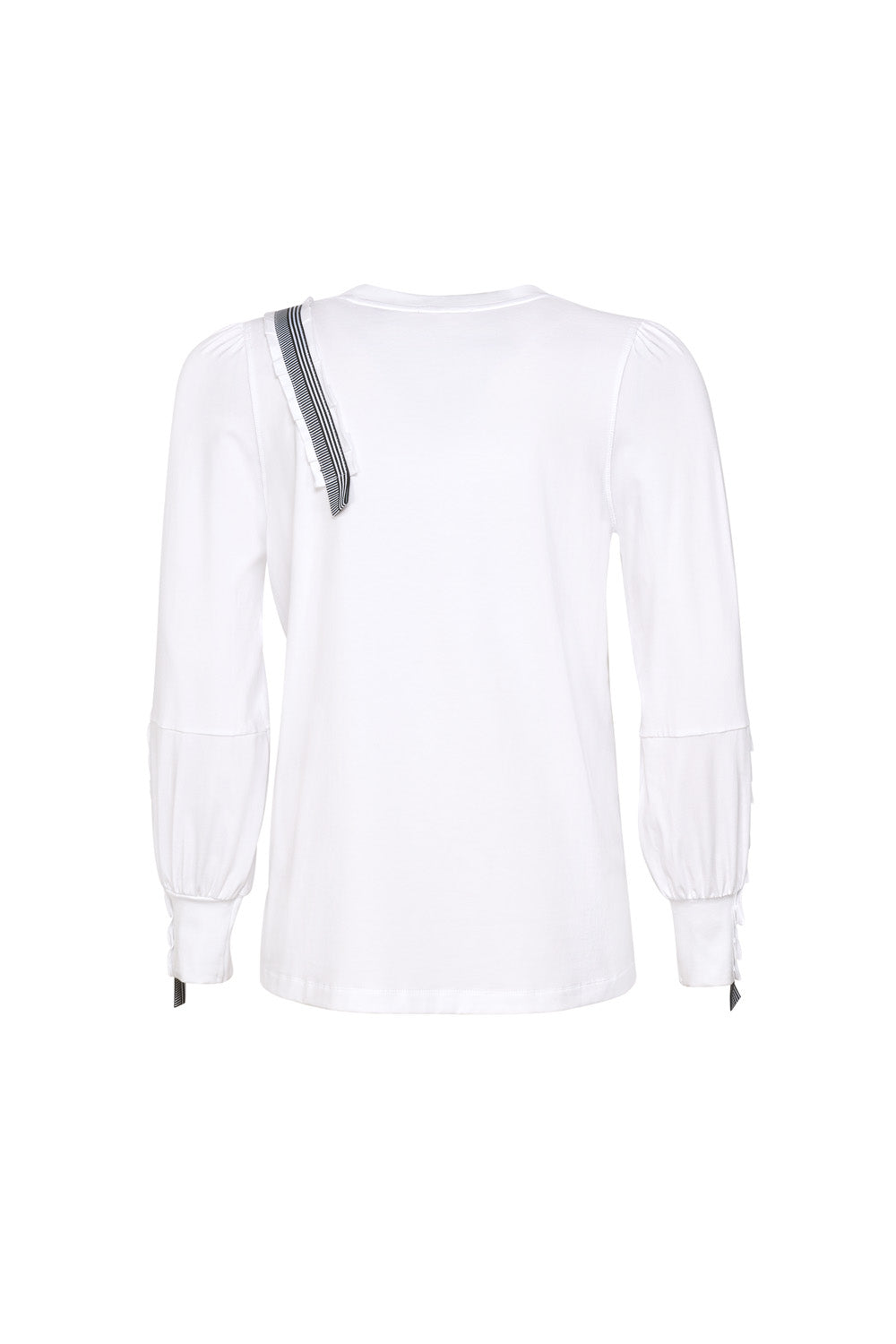 MADLY SWEETLY MIXED MEDIA TOP - WHITE - THE VOGUE STORE