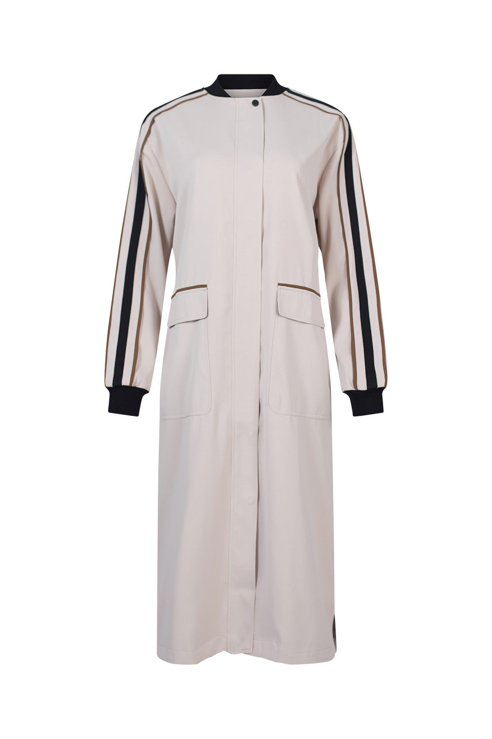MADLY SWEETLY CIPHER COAT - STONE - THE VOGUE STORE