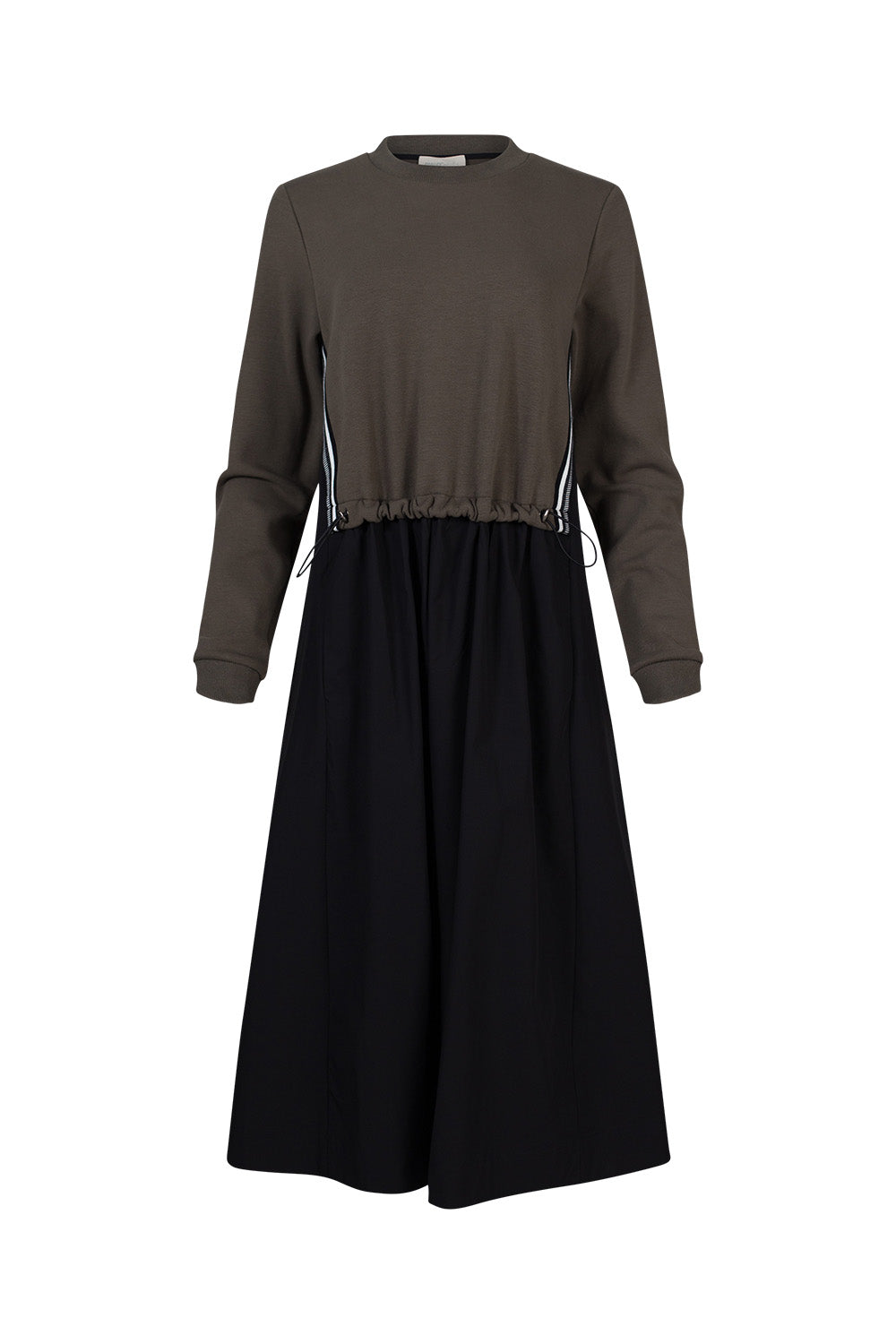 MADLY SWEETLY OSBOURNE DRESS - KHAKI - THE VOGUE STORE