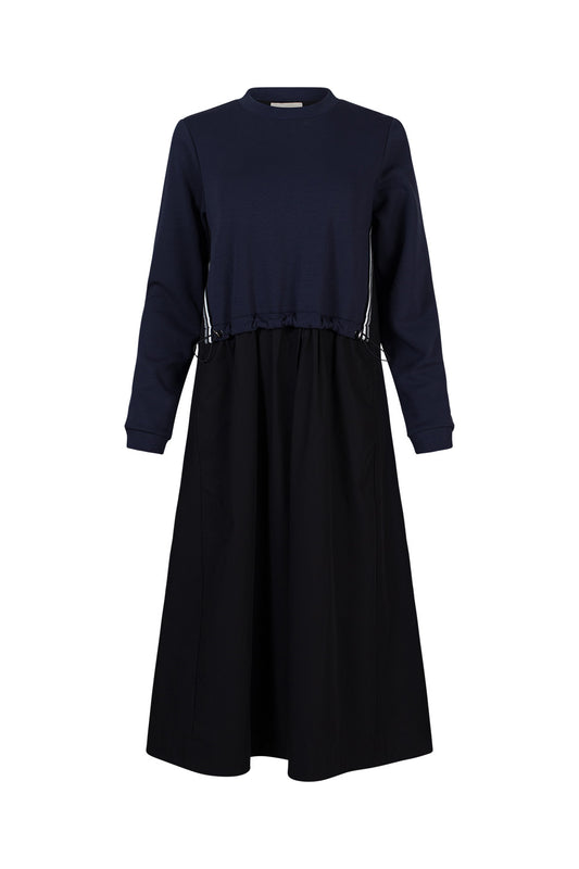 MADLY SWEETLY OSBOURNE DRESS - NAVY - THE VOGUE STORE