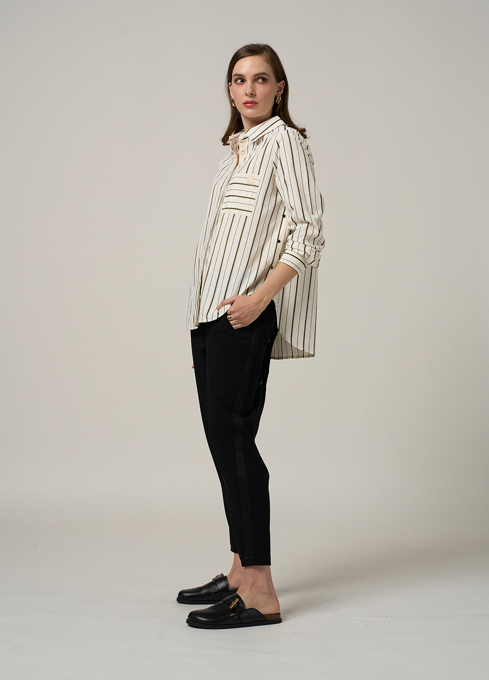 MADLY SWEETLY MI5 SHIRT - NAVY - THE VOGUE STORE