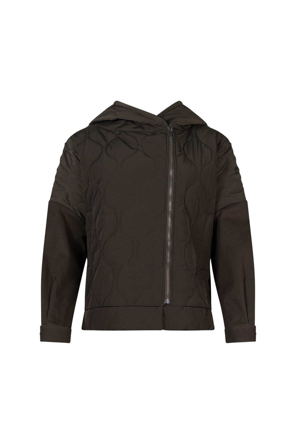 MADLY SWEETLY NOT QUILTY JACKET - KHAKI - THE VOGUE STORE