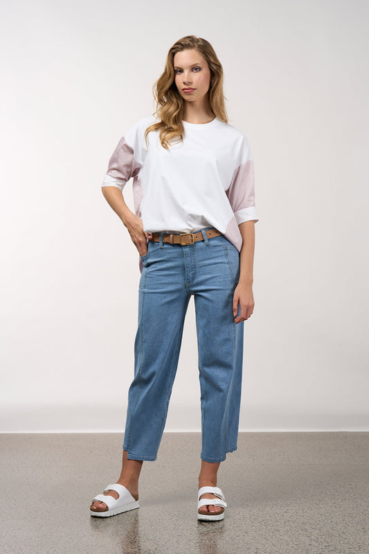 MADLY SWEETLY QUANTUM JEAN - LIGHT DENIM - THE VOGUE STORE