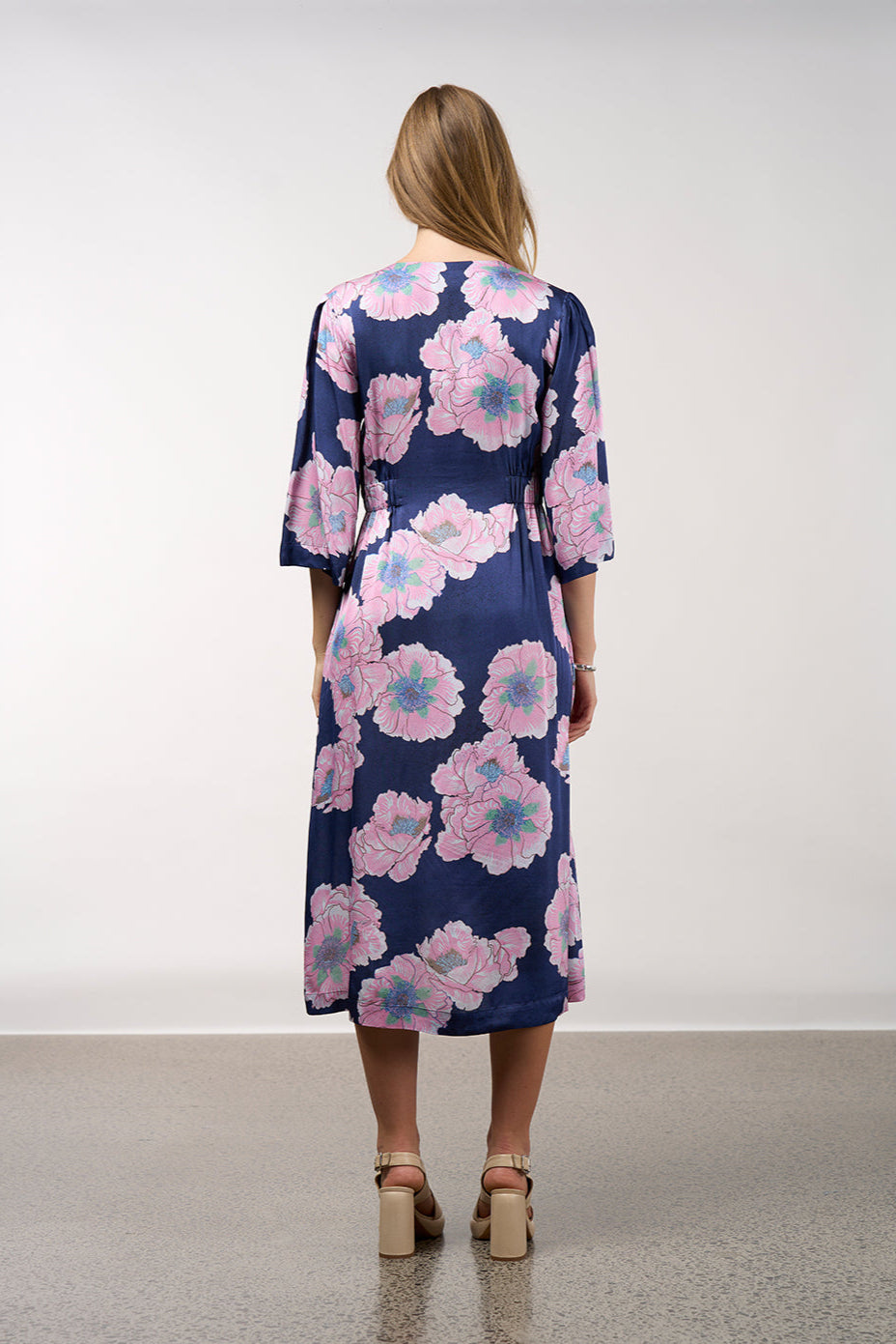 MADLY SWEETLY POETIC DRESS - INK MULTI - THE VOGUE STORE